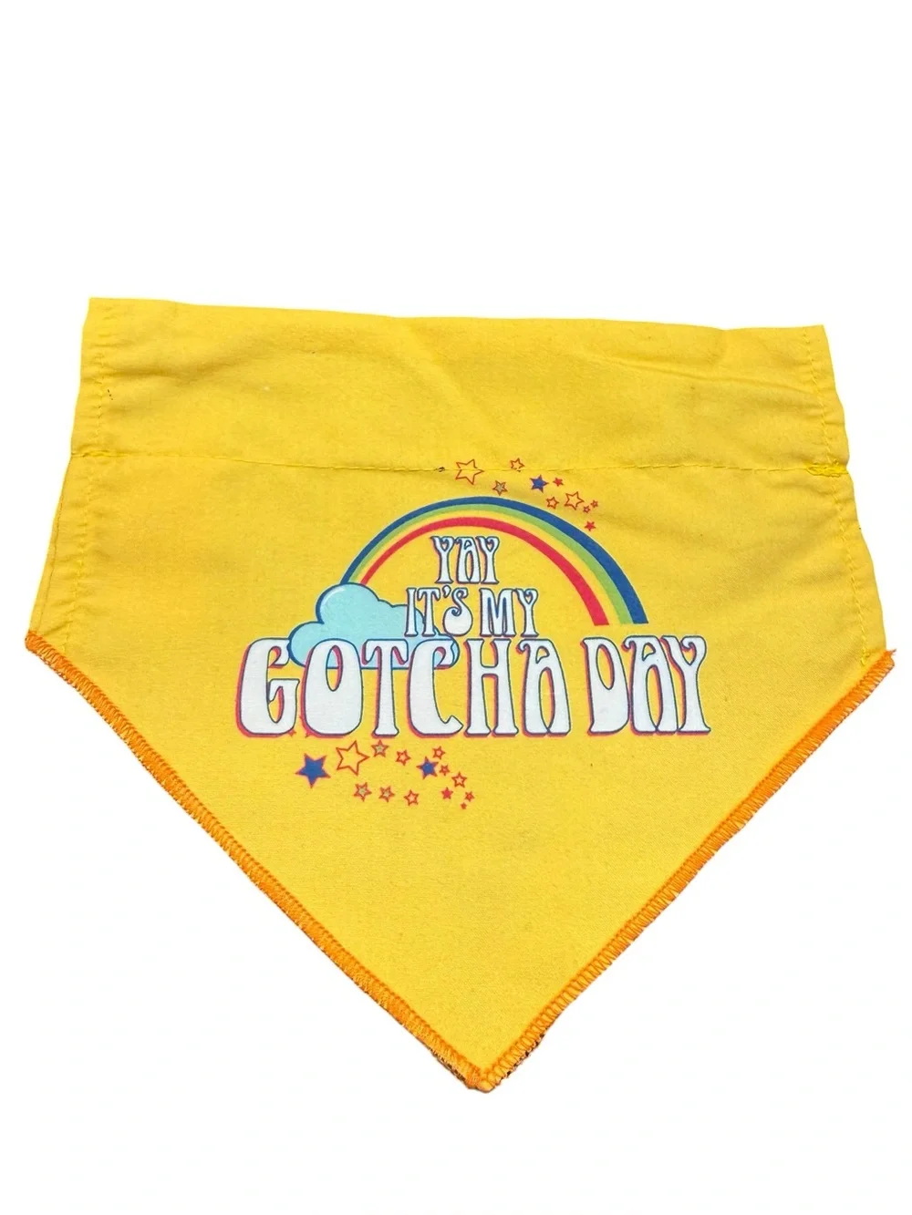 Gotcha Day Special Day Reversible Small Dog Collar Rainbow Bandana XS/S